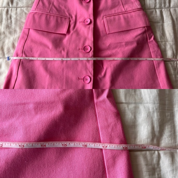 SOLD NWOT Derek Lam Preppy Mini Skirt 2 Bright Pink - Picture 9 of 11